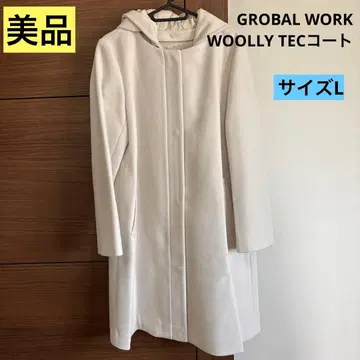 [ 새상품급 ] GROBAL WORK 울리테크 후드 부착 코트