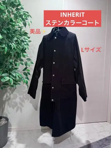 컨디션 최상 INHERIT 블랙 스텐카라 코트