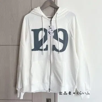 ILLIGO 129 로고 이리코 상의 후드티 후디 화이트