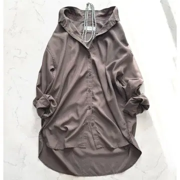 새상품급 슬로브 이에나 워셔블 레이온 오버 사이즈 셔츠