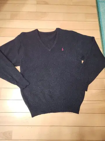 폴로 랄프 로렌 V넥 스웨터 다크 네이비 학생