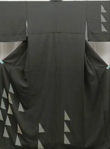 호몬기 초화문 블랙 베이스 금채 순수 실크