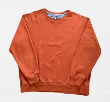 러셀 애슬레틱 무지 90s 맨투맨 오렌지