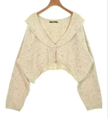 Kastane 카라 부착 크롭 가디건 아이보리