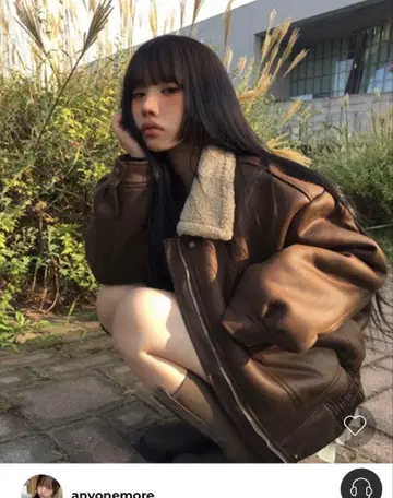 anyonemore 보아 자켓 아우터 무스탕 자켓