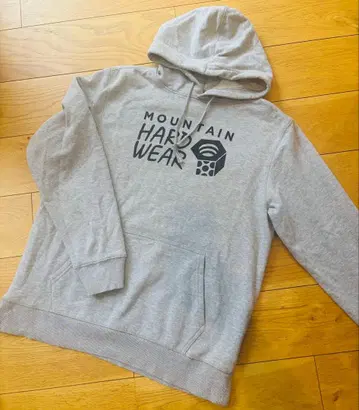 남성용 MOUNTAIN HARD WEAR 그레이 후드티 L 사이즈