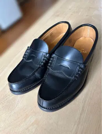 REGAL 블랙 로퍼 슬립온