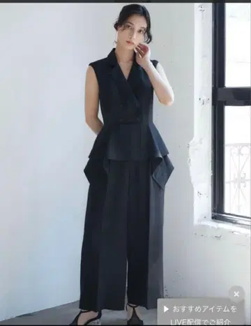 LAGUNAMOON 러그나문 LADY 자켓 디자인 콤비네존 블랙