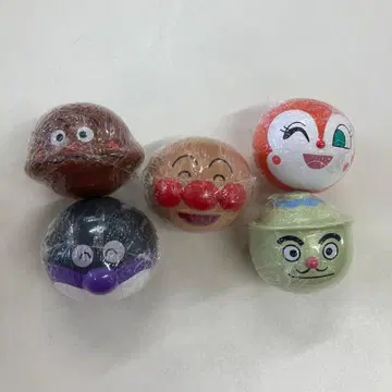 미개봉 새상품 커다란 호빵맨 마스코트 5개 세트