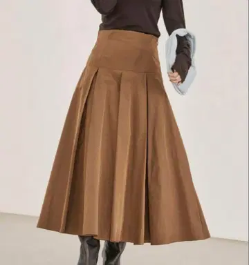 IENA LA BOUCLE 폴리에스테르 타프타 볼륨 스커트 36