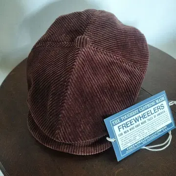 FREEWHEELERS 캐서디 브라운 코듀로이 헌팅 캡