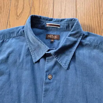 폴 스미스 컬렉션 블루 코듀로이 셔츠