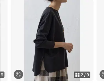 블랙 백 오픈 사라사라 풀오버