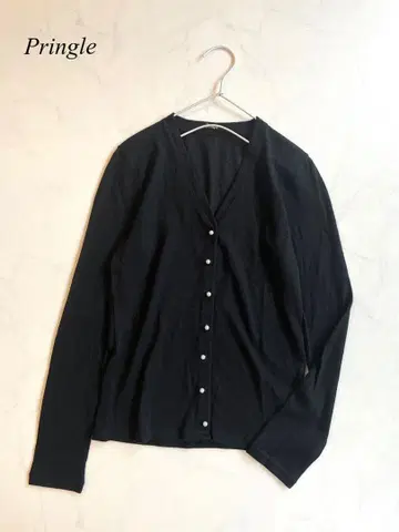 pringle 프링글 캐시미어 100% 펄 시어 가디건