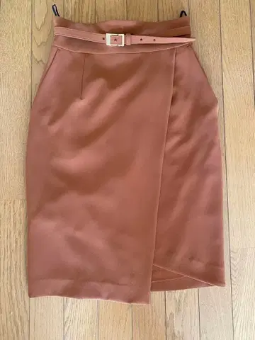 PINKY&DIANNE 브라운 타이트 스커트 벨트 포함 사이즈 36