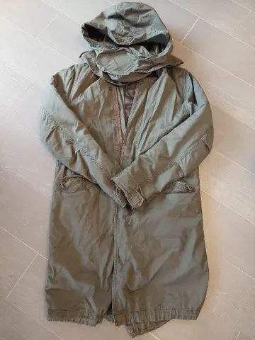 HARE 올리브색 밀리터리 후드 자켓