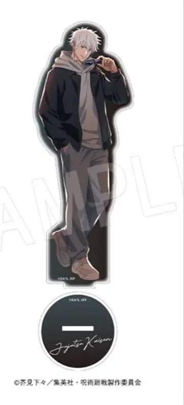 주술회전 홀로 아크릴 피규어 스탠드 고죠 사토루 말 큐브