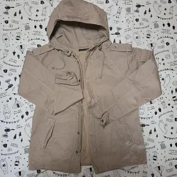 [미사용 새상품] repos 후드 부착 밀리터리 자켓 그레이지