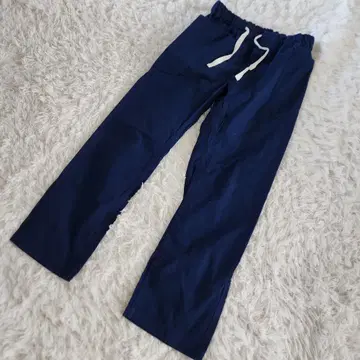 스모크샵 와이드 팬츠 M 남성용 블루 면 100% 끈 포함