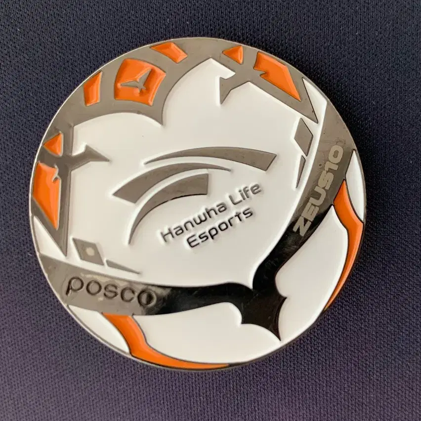 LCK POSCO Team Metal Badge Hanwha Life HLE Zeus Engraving