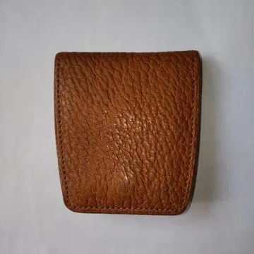 브라운 가죽 코인 케이스 동전 지갑