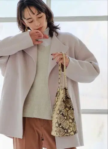 그린 레이블 릴랙싱 FFC S140'S 리버 하프 코트