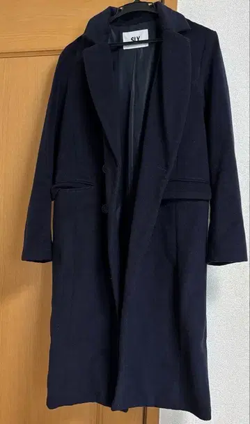 SLY 체스터 코트 네이비