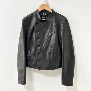 에네스베 가죽 자켓 나폴레옹 자켓 블랙 36