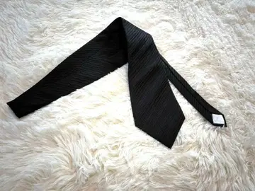 [ 미사용 새상품 ] SOCIAL 블랙 스트라이프 넥타이 블랙