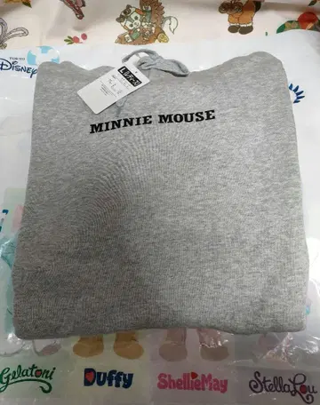 새상품 디즈니 미니 미키 맨투맨 후드티 그레이 L