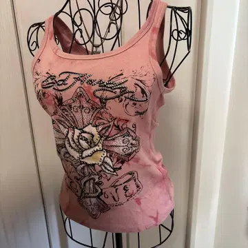 ed hardy 여성용 탱크탑 핑크