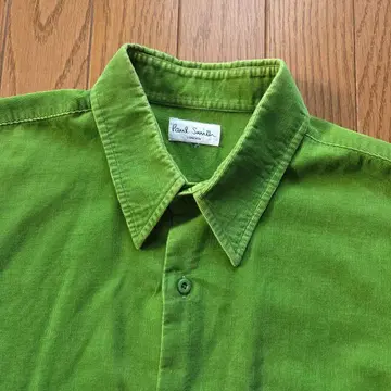 Paul Smith LONDON 코듀로이 셔츠 그린 빅 사이즈
