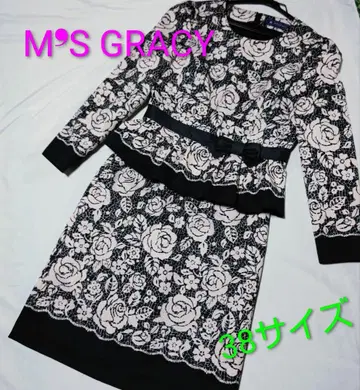 엠즈 그레이시 꽃무늬 장미 패턴 셋업 38 사이즈
