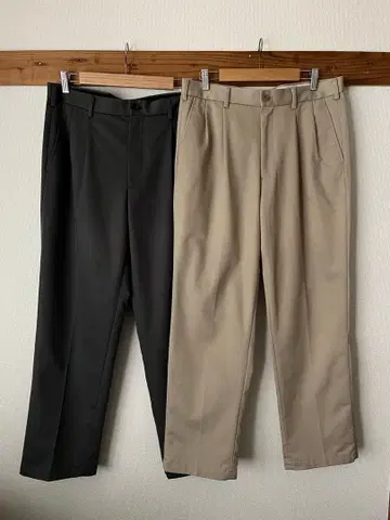 새상품급 UNIQLO 2턱 팬츠 슬랙스 유니클로 2개 세트 W82 L76