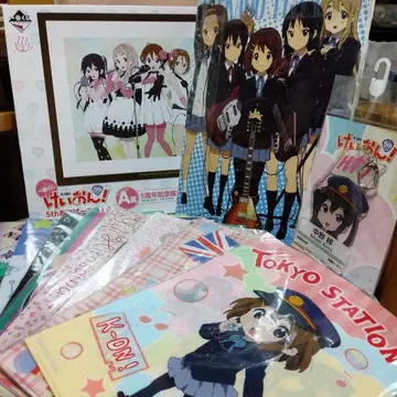 케이온! 5주년 기념 아트 프린트 & 클리어 파일 세트 외 일괄 판매