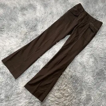 22 OCTOBRE 플레어 팬츠 36 스트레치 코튼 소재 지퍼 포켓