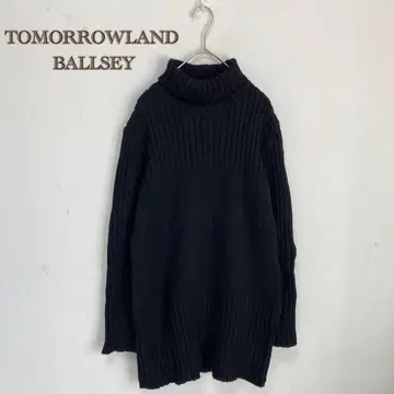 [ TOMORROWLAND ballsey ] 리브 터틀넥 니트 울