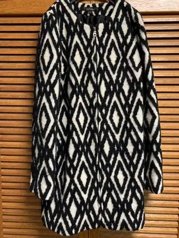 울 혼방 rienda 노카라 코트