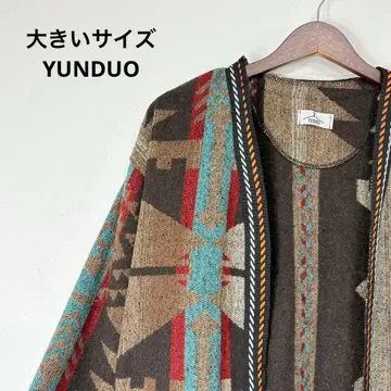 빅 사이즈 YUNDUO 네이티브 가디건
