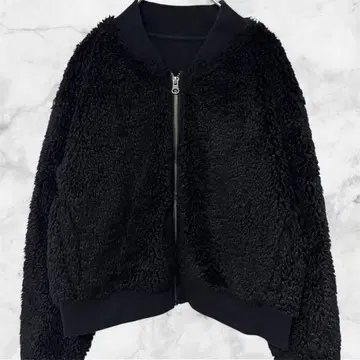 유니클로 보아 블루종 자켓 MA-1 복슬복슬 푹신푹신 S 블랙