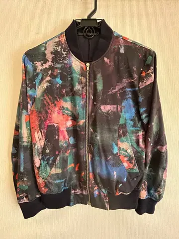 Paul Smith MA-1 블루종 페인트 패턴