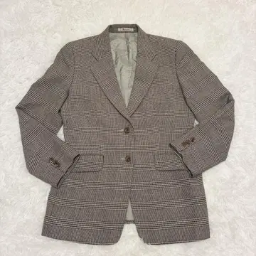 새상품급 아쿠아 스큐텀 울 자켓 글렌체크 하운드투스 블랙