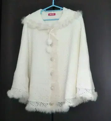 MA*RS 마즈 미사용 새상품 퍼 판초 화이트