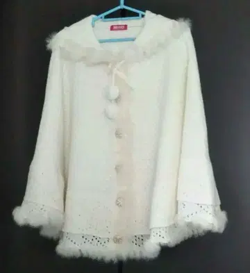 MA*RS 마즈 미사용 새상품 퍼 판초 화이트