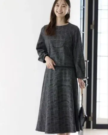 시치고산에도 택 포함 새상품 anySiS 체크 자카드 셋업