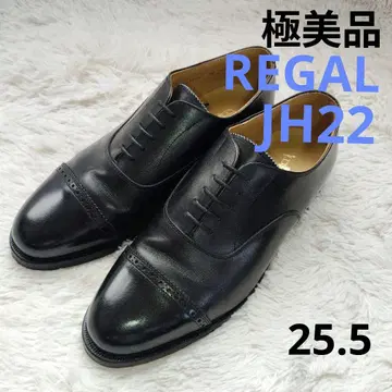 REGAL 스트레이트 팁 쿼터 브로그 JH22 블랙 25.5