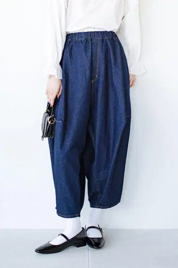 nunuforme 포인티드 팬츠 데님