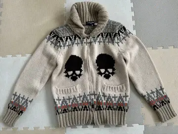 GEMMA ALUSION 스컬 패턴 니트 M