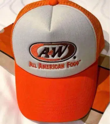 A&W 메쉬 캡 오렌지 오키나와 한정판