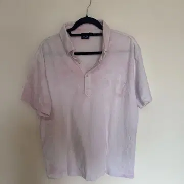 MUTA MARINE 핑크 피케 셔츠